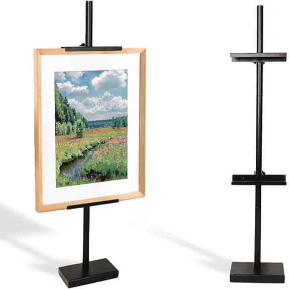 Adjustable Metal Tabletop Easel for Art Displays