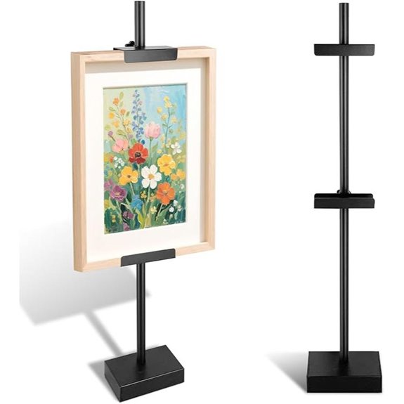Adjustable Metal Easel Stand for Art and Signs