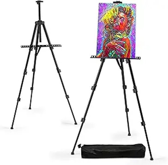 RRFTOK Adjustable Metal Easel with Carry Bag