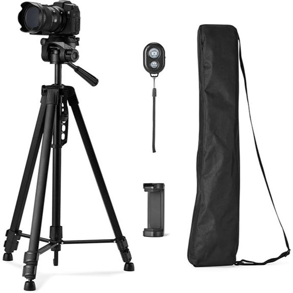 Amazon Basics 60 Adjustable Tripod with Phone Holder