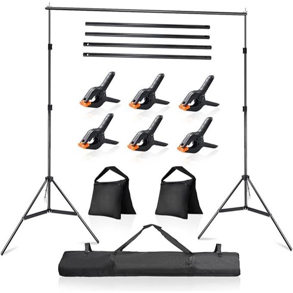 Photo Video Studio Adjustable Background Support Kit