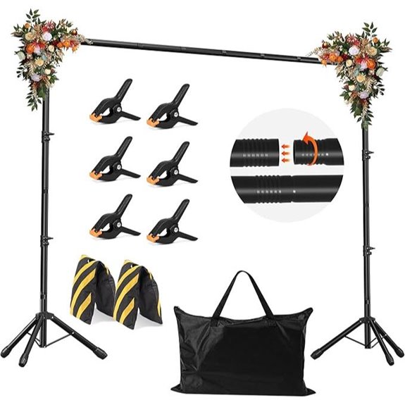 JSungo Adjustable Backdrop Stand for Photography