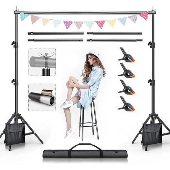 adjustable photography backdrop support