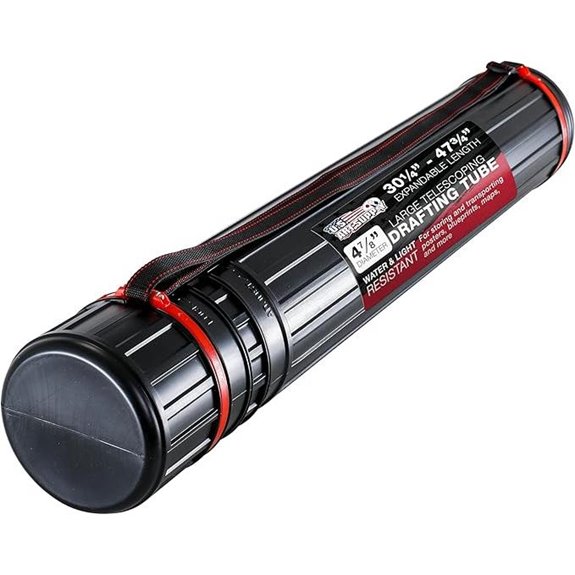 U.S. Art Supply Adjustable Poster Tube (30-47.75)
