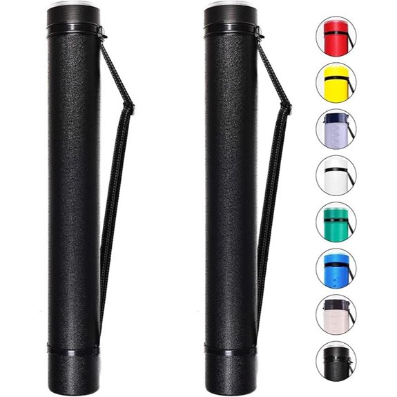 Calpalmy 2-Pack Extendable Poster Tubes with Shoulder Strap