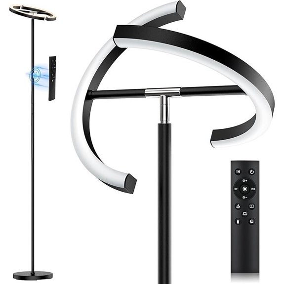 Rotatable LED Floor Lamp with Remote Dimmable