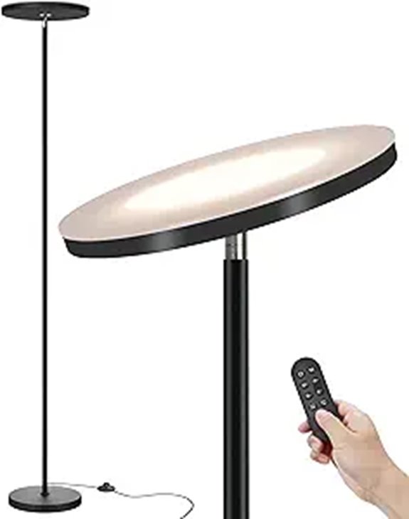 JOOFO LED Floor Lamp with Remote & Dimmable
