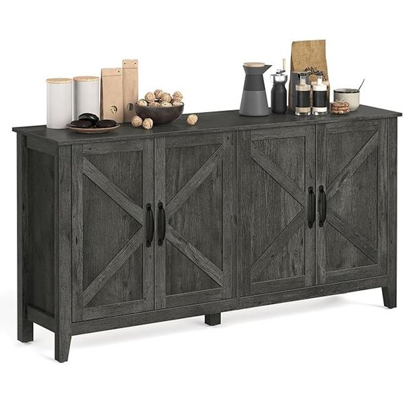 VASAGLE LIRY Storage Cabinet with Adjustable Shelves