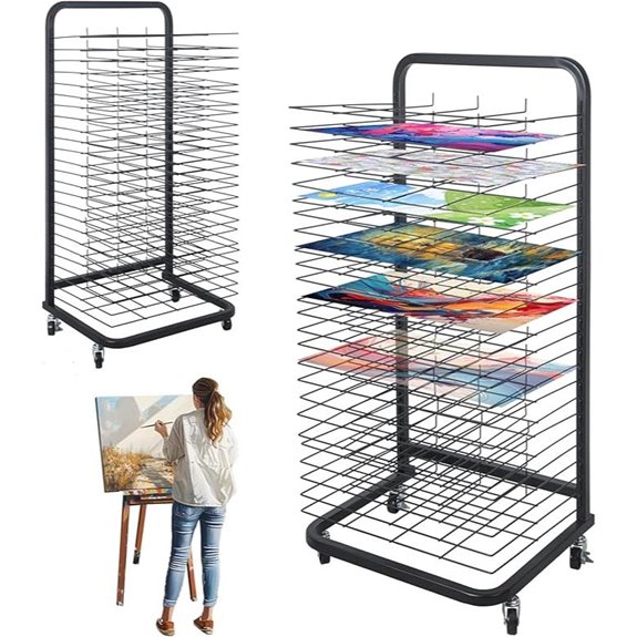 Art Drying & Storage Rack with Removable Shelves