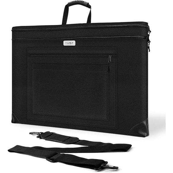 JusArt Art Portfolio Bag with Adjustable Shoulder Strap