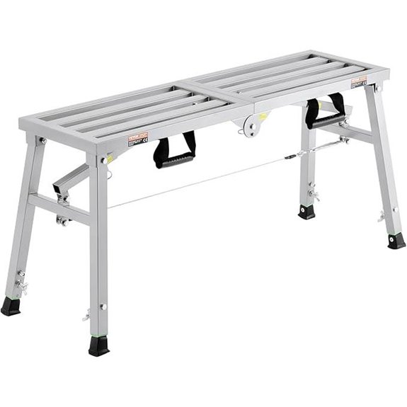 VEVOR Steel Folding Work Platform with Adjustable Height