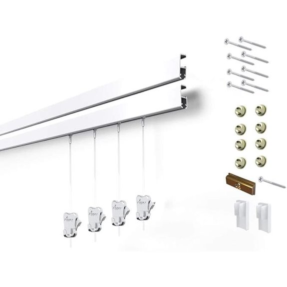 STAS Cliprail Pro Wall Mount Art Hanging System