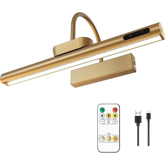 Dimmable Cordless Picture Light with Controller and Timer
