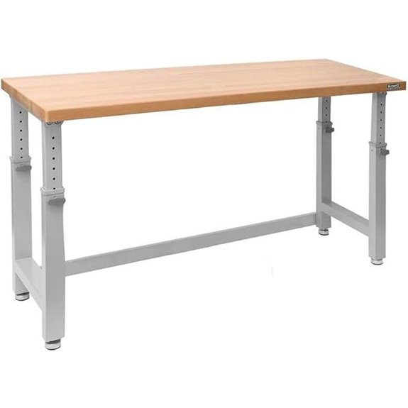 Seville Classics 72 Adjustable Wood Top Workbench