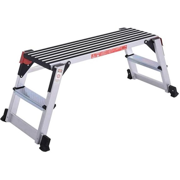 Giantex Aluminum Folding Work Bench & Ladder