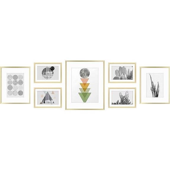 Golden State Art Aluminum Gallery Wall Frame Set