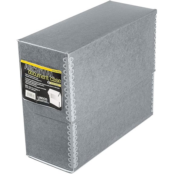 Lineco Archival Document Storage Box with Metal Edge