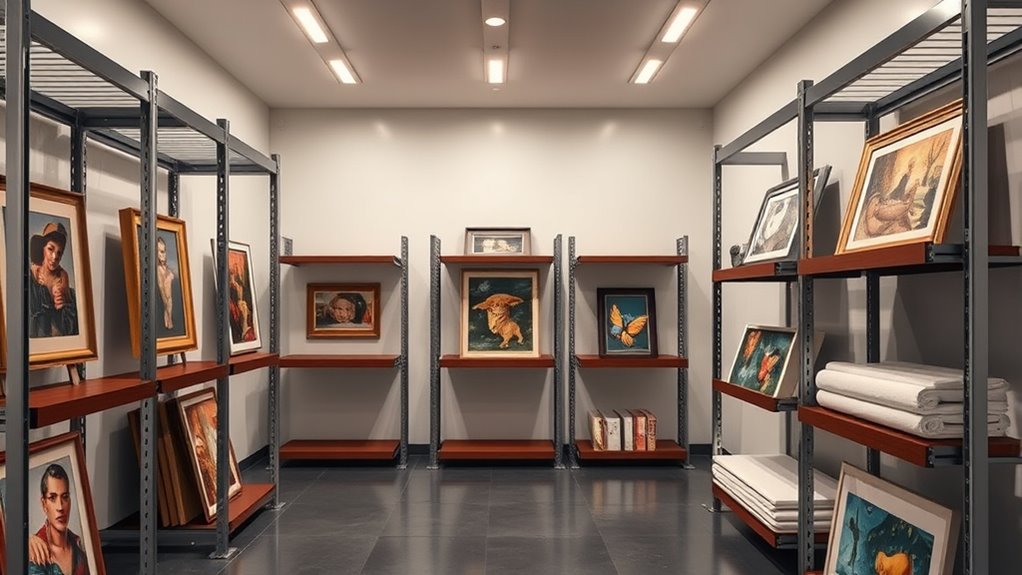 artwork storage rack considerations