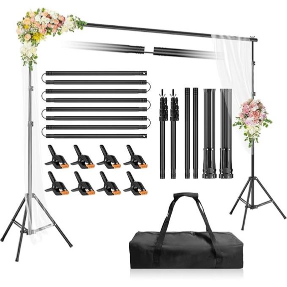 backdrop stand crossbars clamps