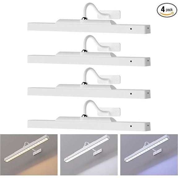 4 Pack Battery-Powered Dimmable Picture Lights