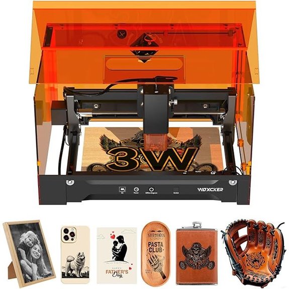 Woxcker L2 3W Laser Engraving Machine for Beginners