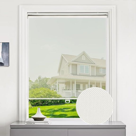 LazBlinds Cordless Solar Roller Shades 20x72 Beige