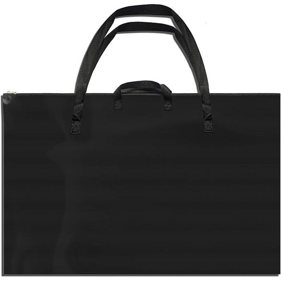 Black Art Portfolio Case 24” X 36” with Shoulder Strap