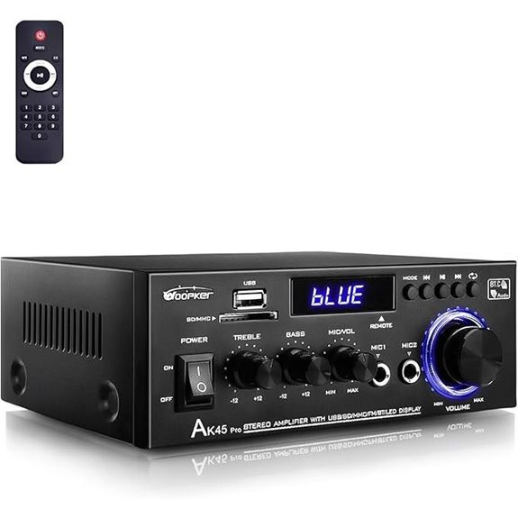 AK45 Pro Stereo Amplifier with Bluetooth & Mic