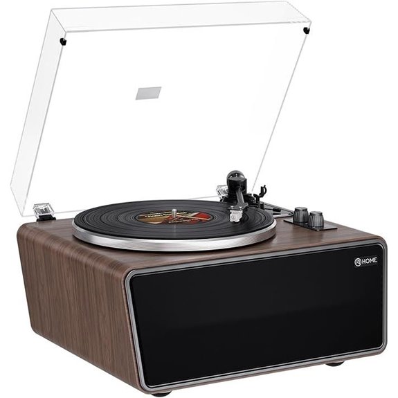 All-in-One Bluetooth Vinyl Turntable with Speakers