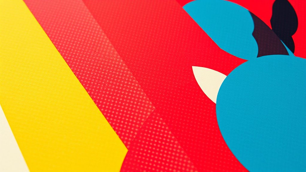 bold layered textured prints