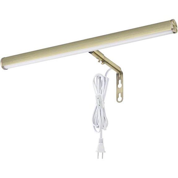 LED Picture Lights for Paintings 14 Inch Brass Finish