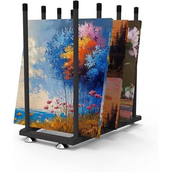 Art Storage Rack for Canvas & Artwork Display