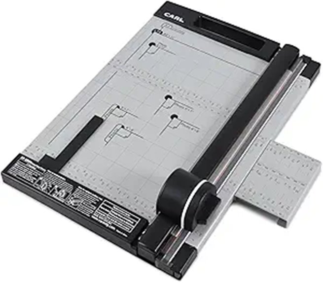 CARL 12 Rotary Paper Cutter with Guide
