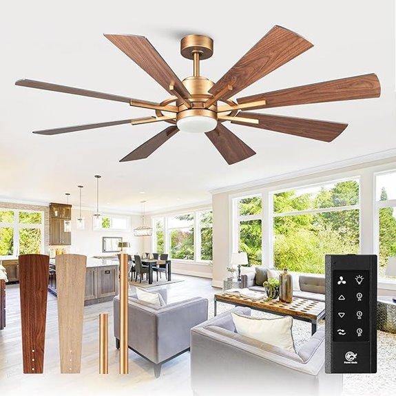 Parrot Uncle 60 Ceiling Fan with Lights and Remote