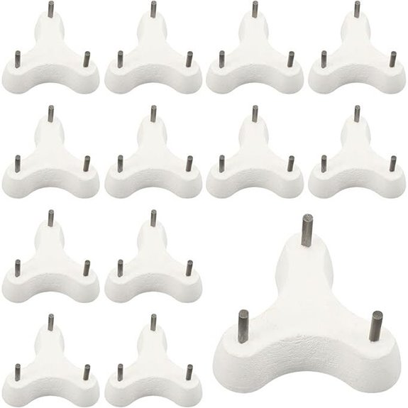 WILLBOND 12 Pack Ceramic Kiln Stilts for Pottery