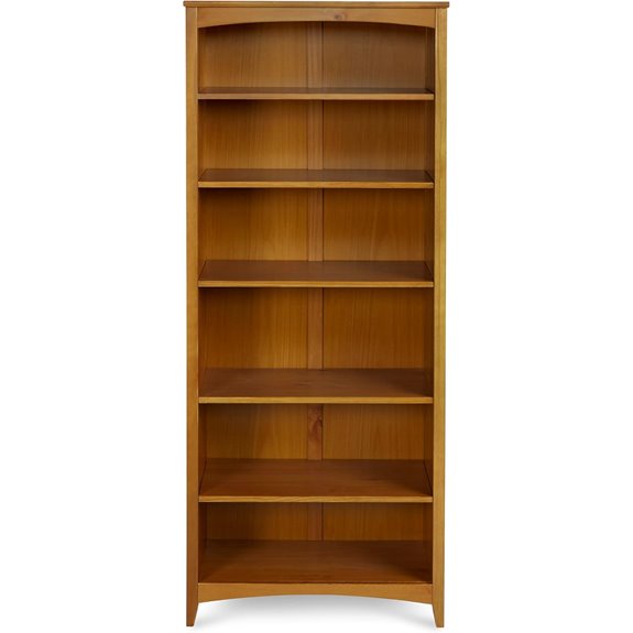 Camaflexi Shaker Style 6-Shelf Bookcase Cherry