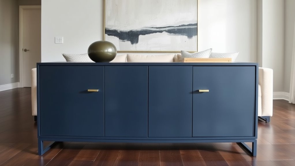 choosing appropriate living room credenza