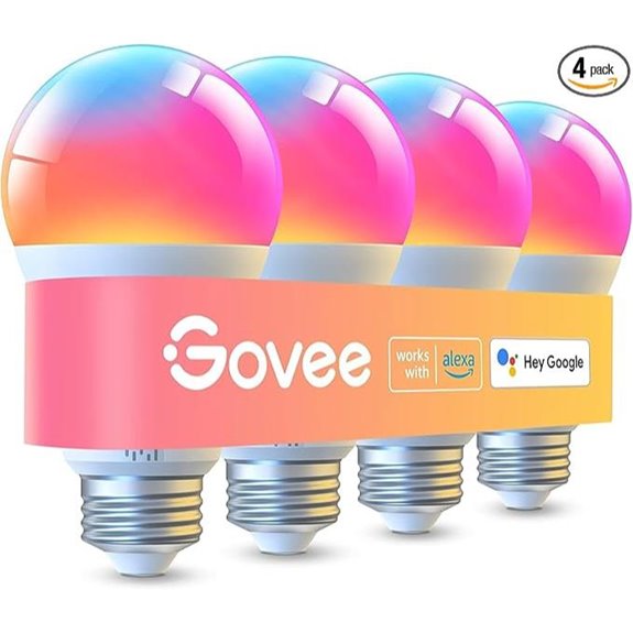 Govee Smart RGBWW LED Light Bulbs (4-Pack)