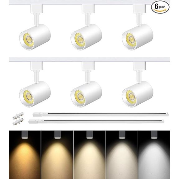VANoopee 5-Color 6-Light LED Track Lighting Kit