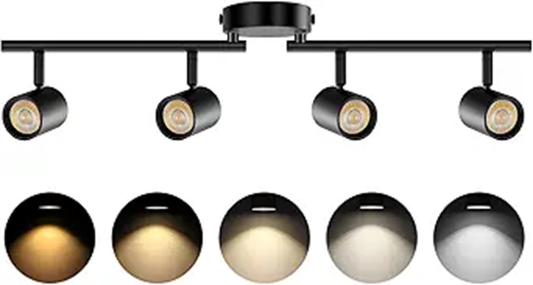 VANoopee 5-Color LED Track Lighting Kit