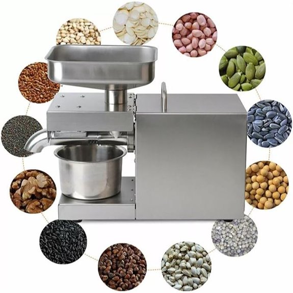 Commercial Automatic Oil Press Machine with Accessories