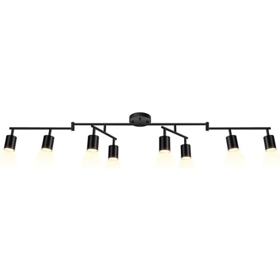 Modern 8-Light Track Lighting Fixture for Ceiling