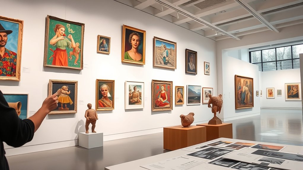 curate cohesive artistic narrative