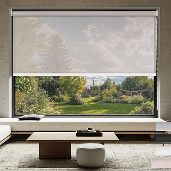 Custom Light Filtering Roller Shades for Windows