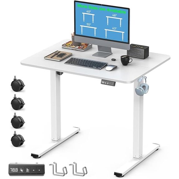 Adjustable Electric Standing Desk with Memory Presets