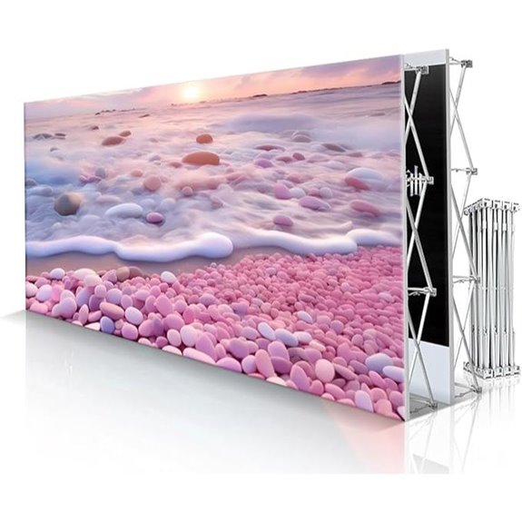 Customizable Portable Tension Fabric Display Backdrop