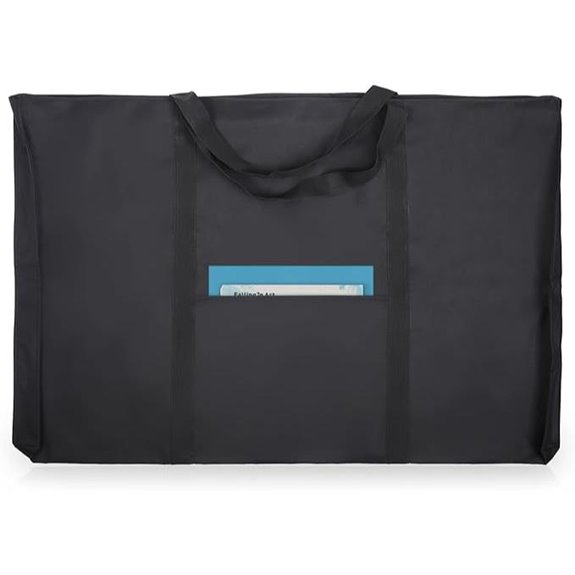 JJRING Dacron Art Portfolio Tote for Posters and Sketches