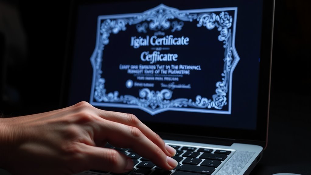 digital certificates ensure trust