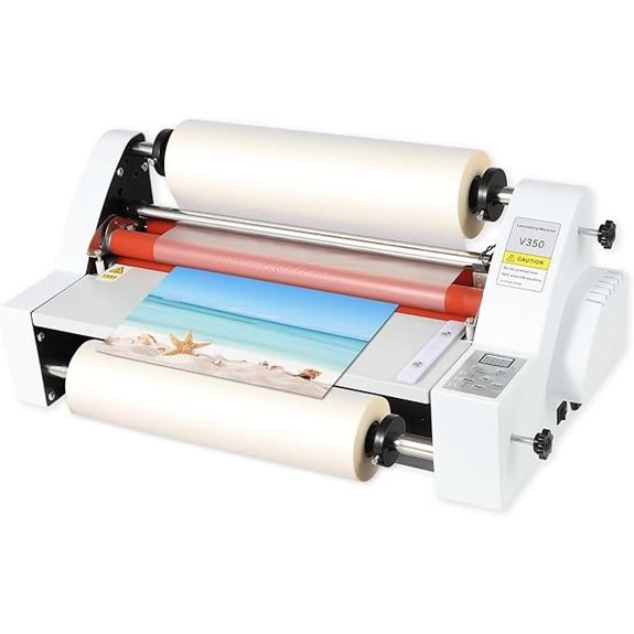 V350 Cold Hot Roll Laminator with Digital Controls