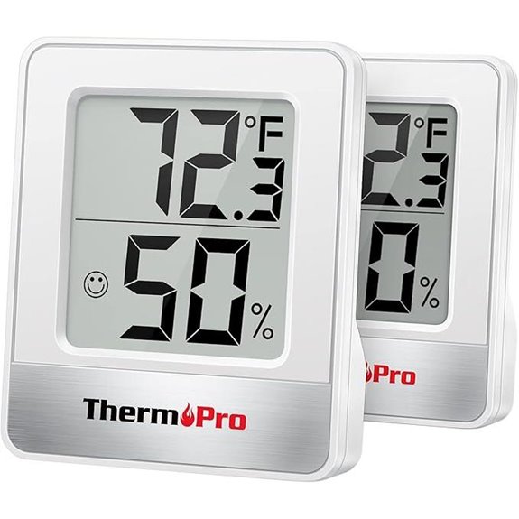 ThermoPro TP49 Digital Hygrometer & Thermometer (2 Pack)